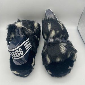 UGG "OH YEAH SPOTS" Slide Slipper Black